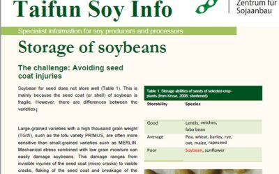 Lagerung von Sojabohnen