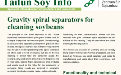 Spiralseparatoren zur Reinigung von Sojabohnen