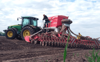 Semănatul soiei cu semănătoarea