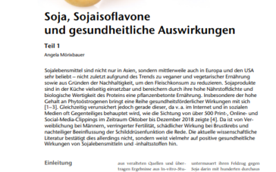 Soja, Sojaisoflavone und gesundheitliche Auswirkungen