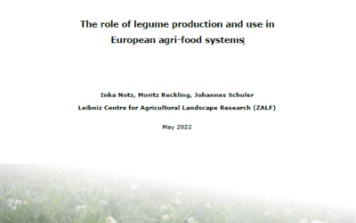 The role of legume production and use in European agri food systems