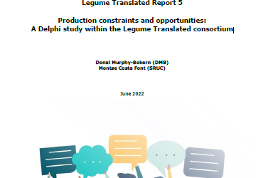 Production constraints and opportunities: A Delphi study within the Legume Translated consortium